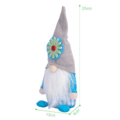 Easter Decoration Pink And Blue Plaid Doll