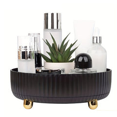 Plastic Cosmetics Rotating Storage Box