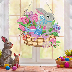 Handmade DIY Diamond Painting Cartoon Easter Bunny
