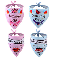 Creative Birthday Scarf In Big Dog Saliva Towel