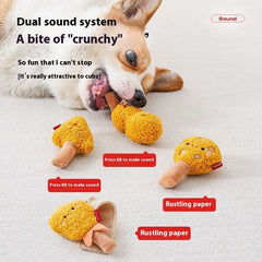 Self-Hi Relieving Stuffy Paper Dog Sound Plush Toy