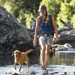 Outdoor Bundled Canvas Dog Food Bag Storage