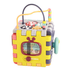 Baby Hexahedron Toy Early Learning Educational Bright Color Multifuncational Activity Hexahedron Toy