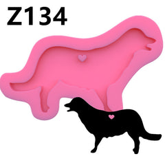 Dog Fondant Baking Cake Soft Pottery Keychain Epoxy Mould