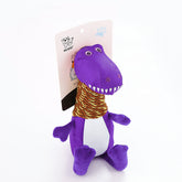 Pet Dog Chewing Sound Plush Dinosaur Toy Three-color Paper Card