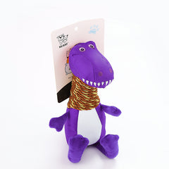 Pet Dog Chewing Sound Plush Dinosaur Toy Three-color Paper Card