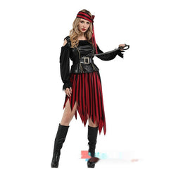 Adult Men's And Women's Fancy Dress Ball Performance Costume Captain Costume