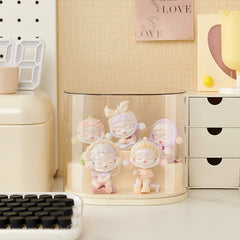 Desktop Dustproof Cream Wind Display Organizer