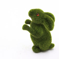 Easter Egg Gift Simulation Flocking Rabbit Garden Decoration Ornaments