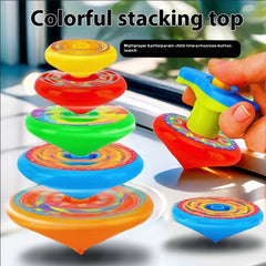 Jenga Gyro Toy Light Rotating Five-layer Interactive Toy