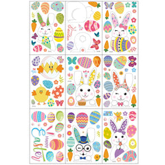 Cartoon Egg Easter Wall Sticker Window Glass Festive Decoration