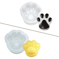 Liquid Dog Paw Ice Cream Snow Cake Silicone Mold Baking Utensils