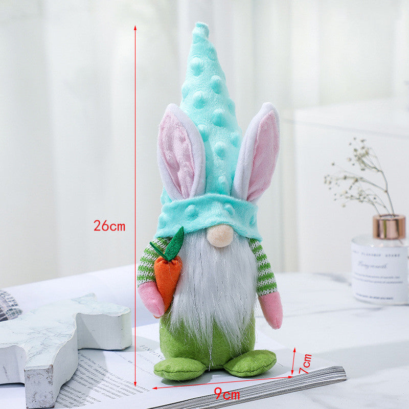 Easter Bunny Doll Decoration Faceless Old Man