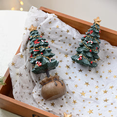 Christmas resin mini Christmas tree ornament desktop small ornament Christmas gift Christmas decoration