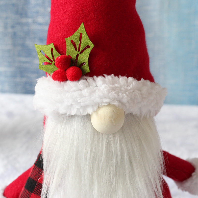 Christmas Faceless Doll Cute Snowman Dwarf goblin Children's Plush Doll Gift Christmas