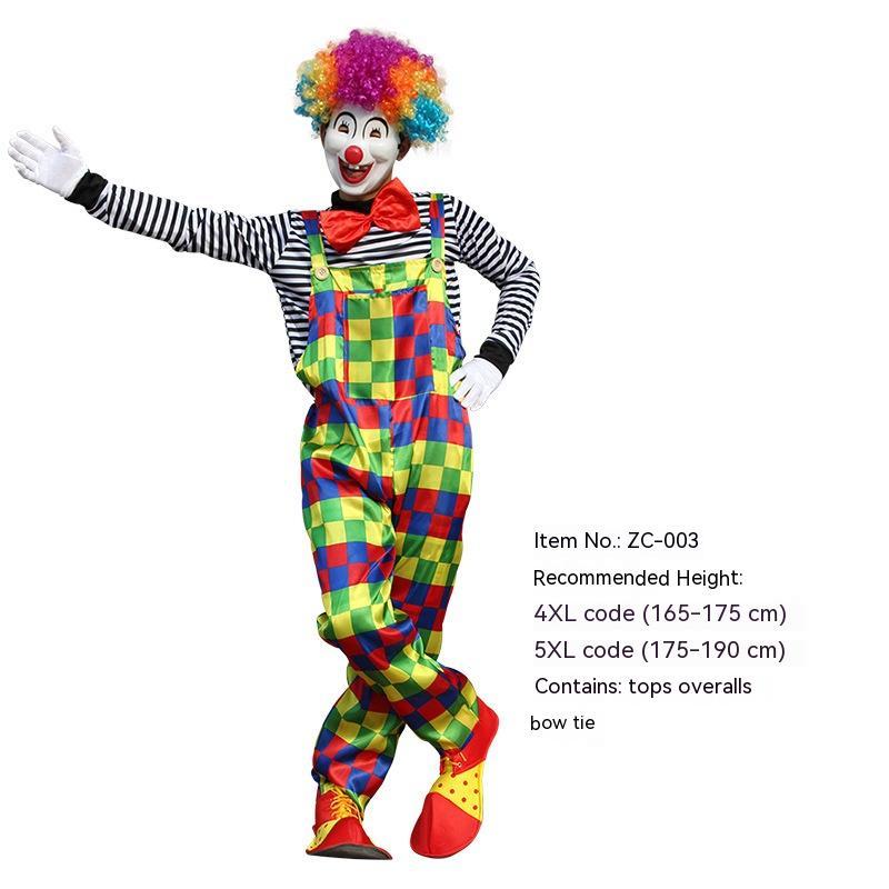 Halloween Adult And Children Clown Costume Stage Suit
