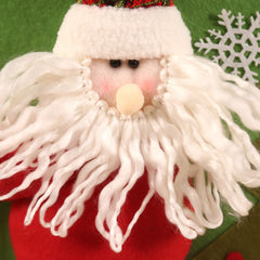 Christmas Restaurant Home Christmas Decorations Christmas Snowman Doll Ski Chair Back Cover Christmas Chair Cover