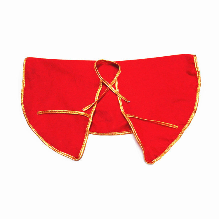 Christmas tree skirt 60cm non-woven fabric gold border single picture Christmas decoration