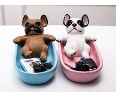 Lucky Dog Shoe Cabinet Decoration Resin Bulldog Model