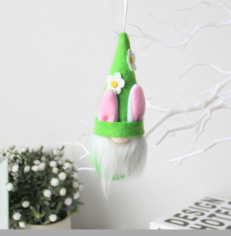 Easter Faceless Rabbit Hanging Cute Rabbit Ears Hanging Ornament Decorative