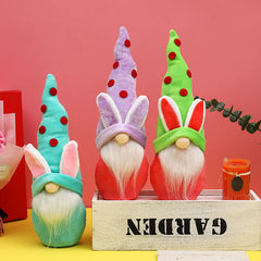 Easter Decorations Pointed Hats Cute Bunny Doll Ornaments Home Decoration