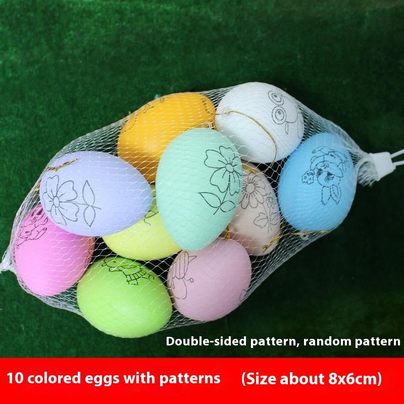 Toy Eggs Diy Children's Handmade Easter Hand-painted Toys