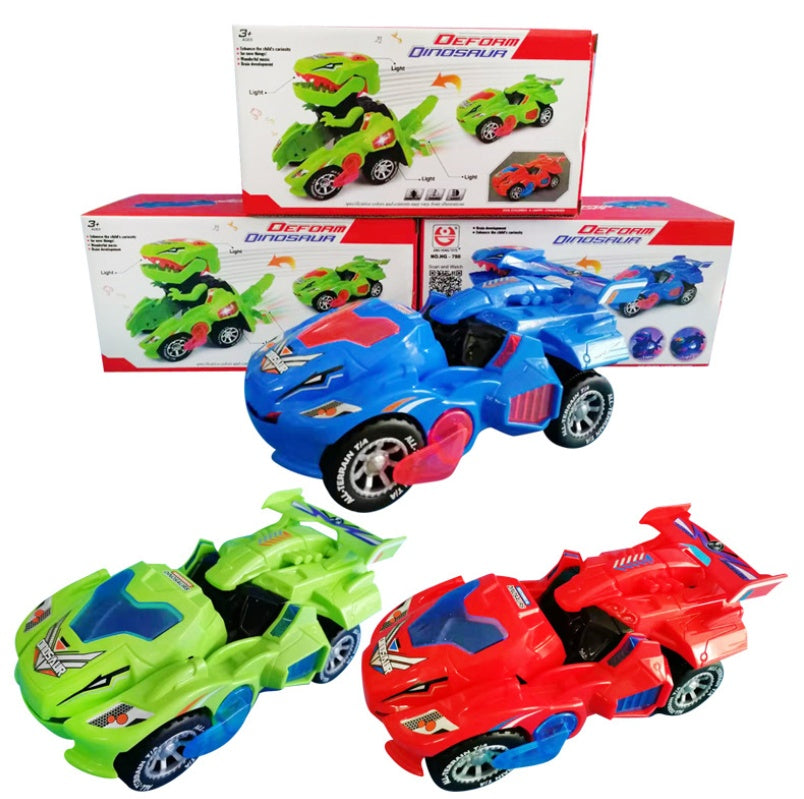 Electric dinosaur deformation toy