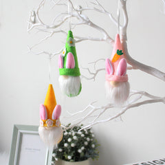 Easter Faceless Rabbit Hanging Cute Rabbit Ears Hanging Ornament Decorative