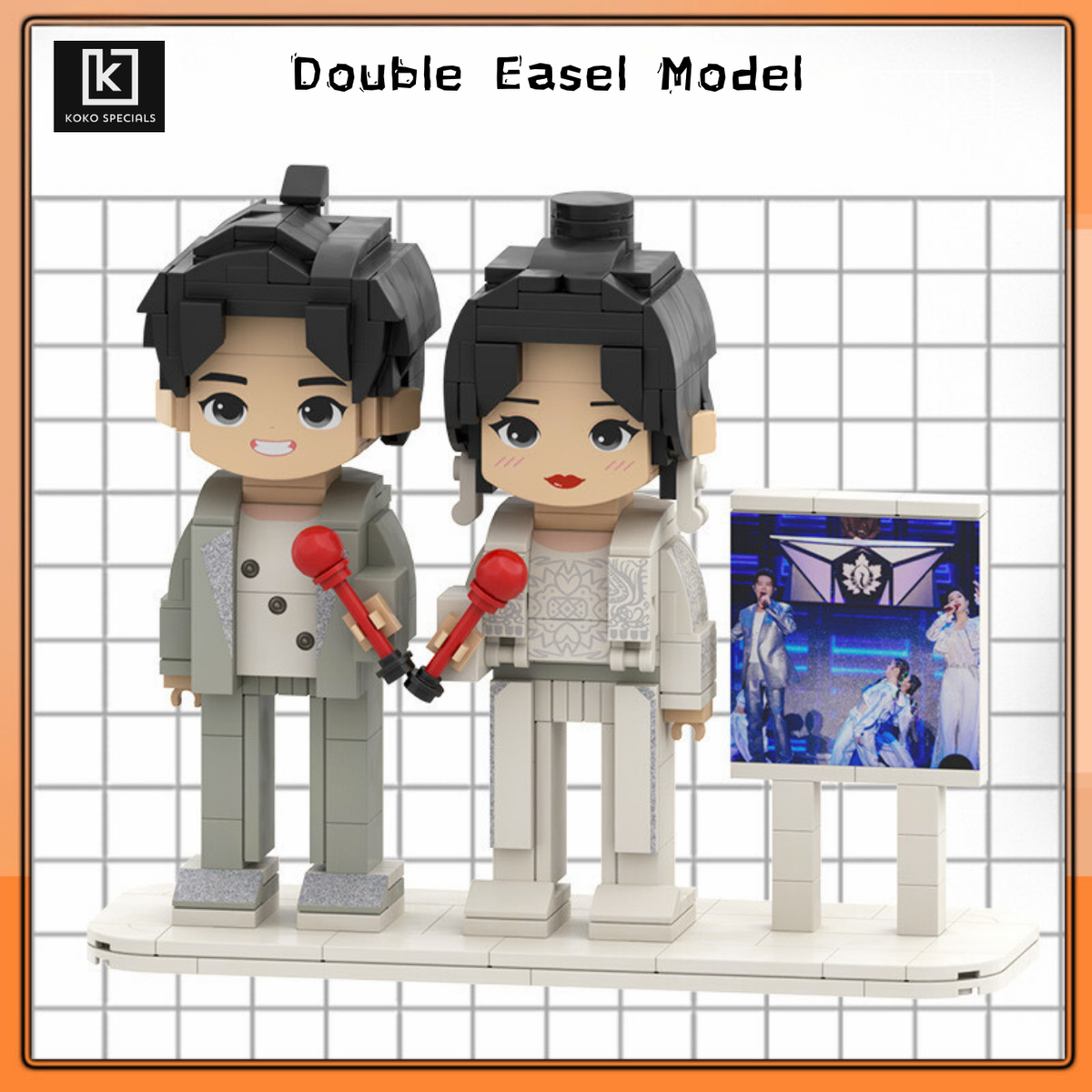DIY Photo Block Toy Model – Personalized Building Block Figures
