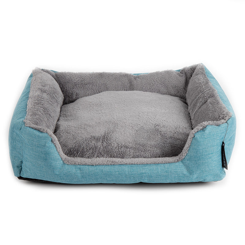 Cat And Dog Kennel Warm Plush Removable And Washable Bamboo Charcoal