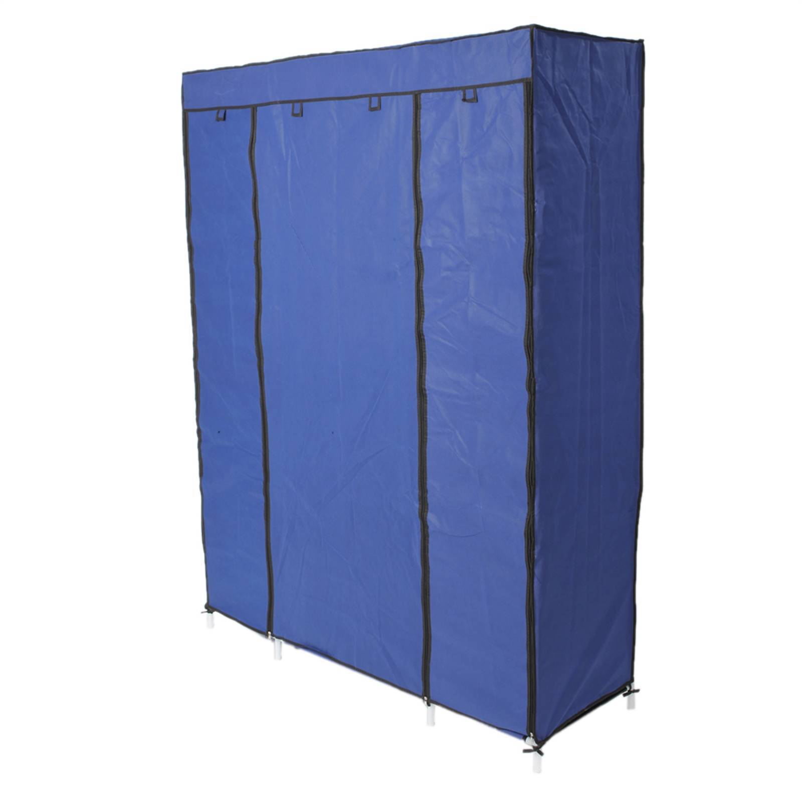 5-Layer Portable Closet Storage Organizer Wardrobe Clothes Rack With Shelves