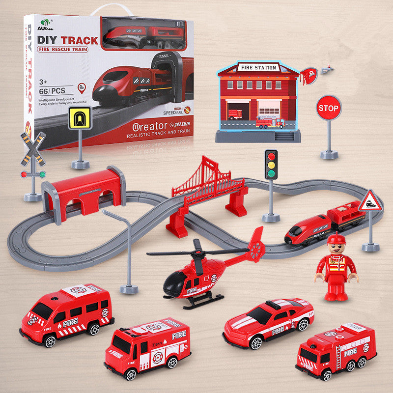 Children's train track toy