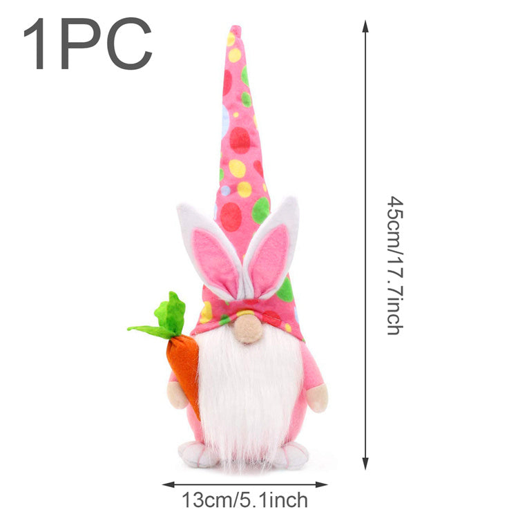Easter Bunny Dwarf Doll Long-Legged Doll Decoration