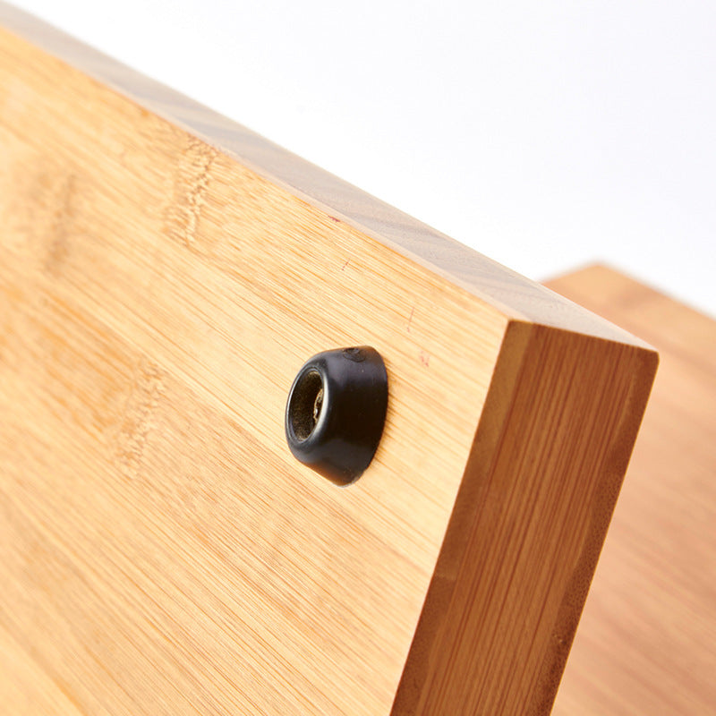 Creative Wooden Knife Guard Holder Organizer with Powerful Magnet for Kitchen