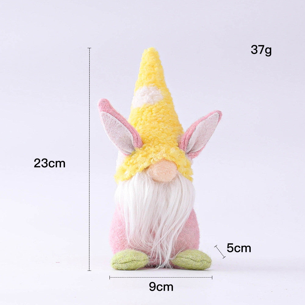 Easter Bunny Carrot Dwarf Doll Elf Doll Ornament