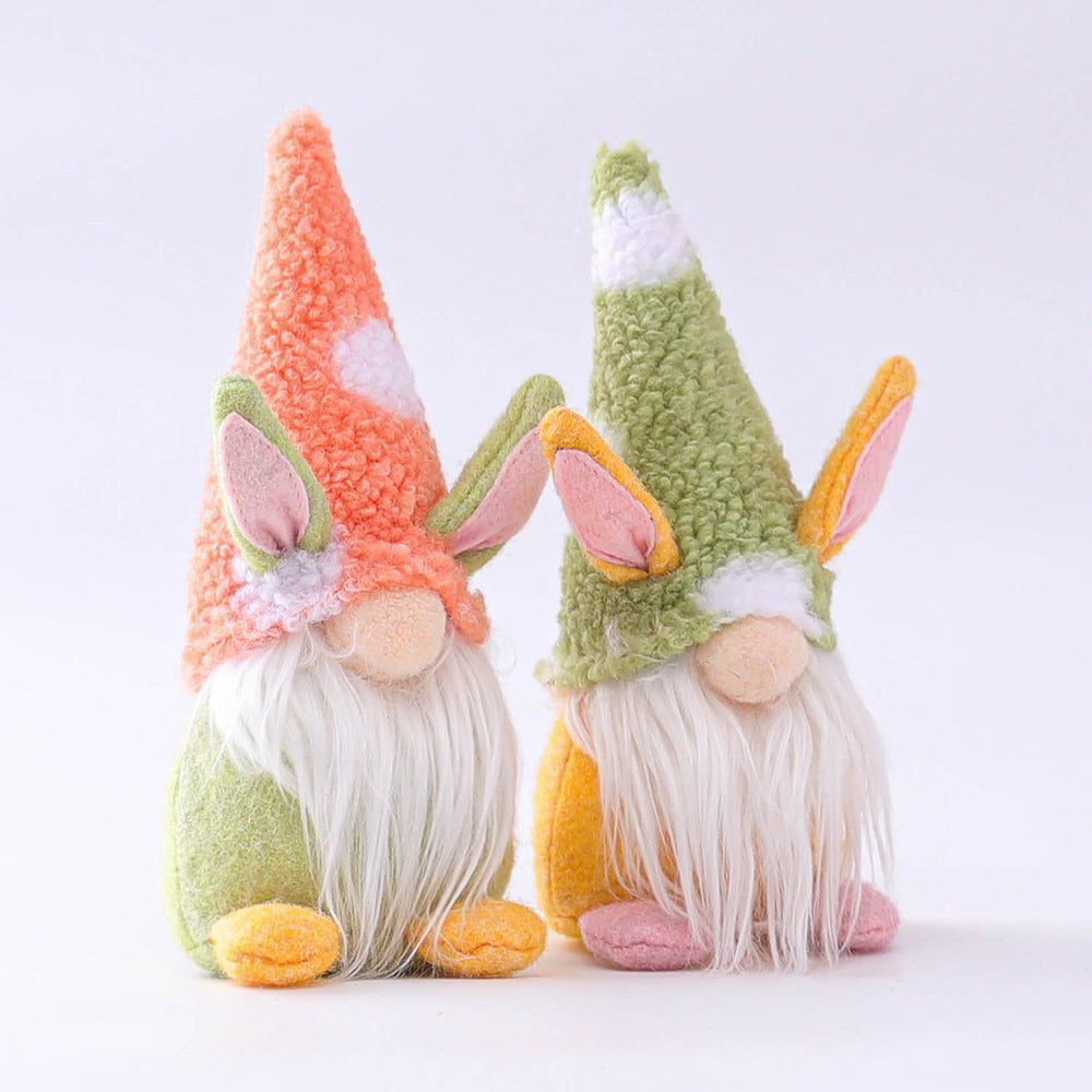 Easter Bunny Carrot Dwarf Doll Elf Doll Ornament