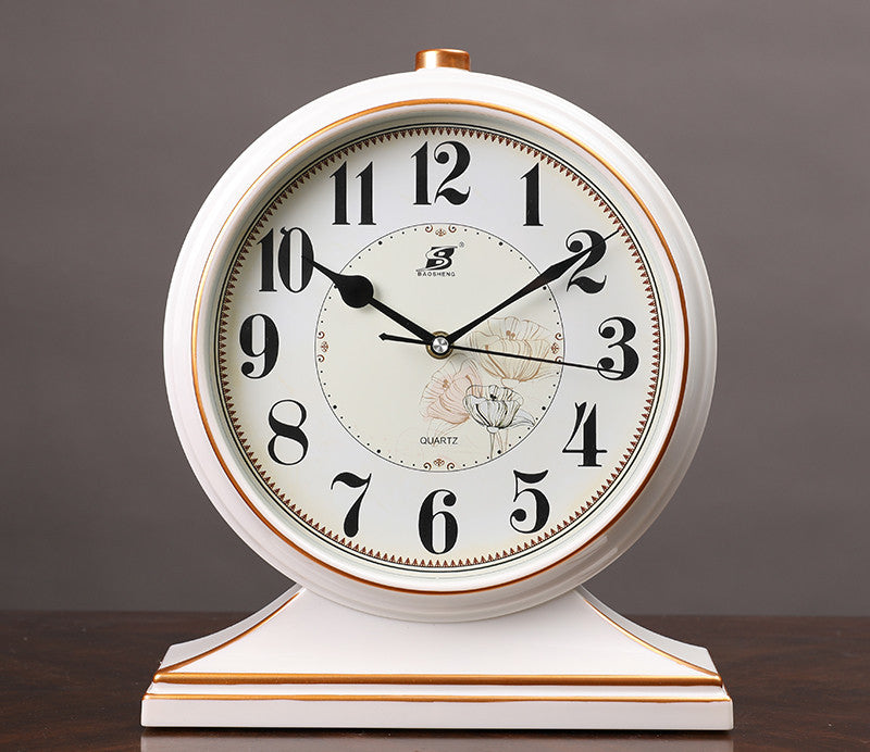 Bedside Clock Table Clock Living Room Fashion Display Quartz Desk Clock Pendulum Clock Desktop