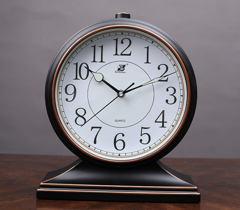 Bedside Clock Table Clock Living Room Fashion Display Quartz Desk Clock Pendulum Clock Desktop
