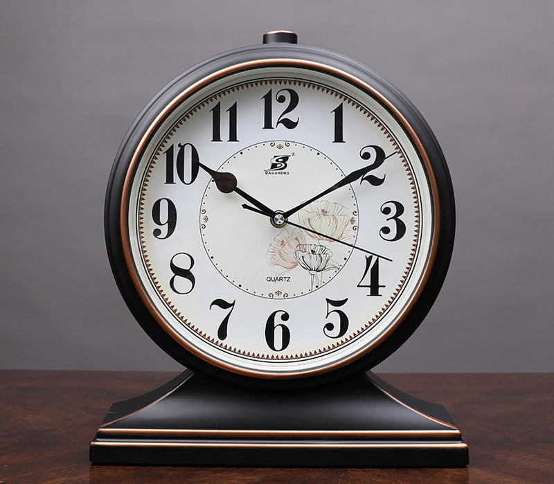 Bedside Clock Table Clock Living Room Fashion Display Quartz Desk Clock Pendulum Clock Desktop