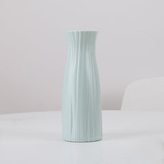 Plastic Vase Fashion Simple Anti-Drop Imitation Ceramic Vase Home Decoration Ornaments