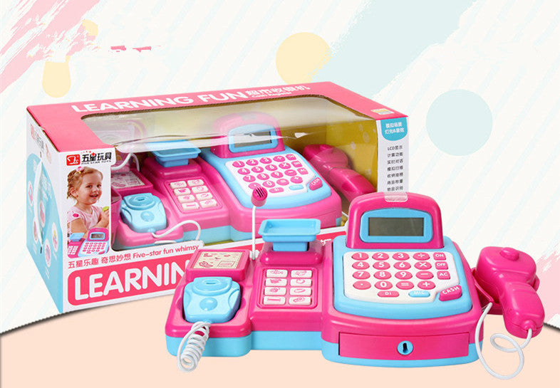 Children's cash register simulation toy