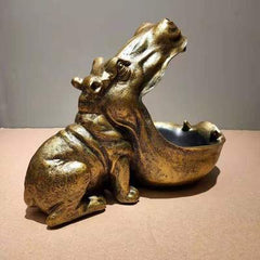 Hippo Decoration Creative Home Living Room Shoe Cabinet Sundries Organizer Ornament