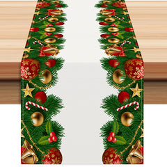 Christmas Bell Table Flag Christmas Day Cabinet Decoration Tablecloth Mat Tea