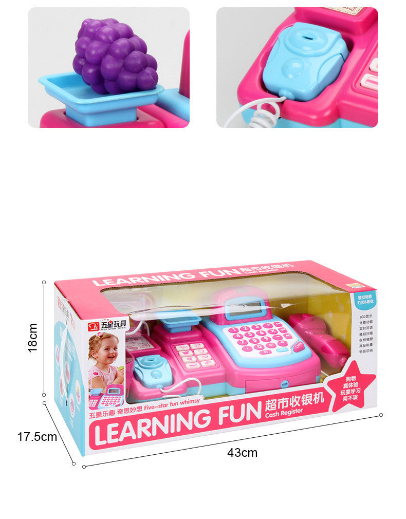 Children's cash register simulation toy