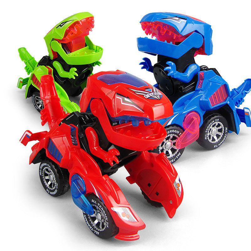 Electric dinosaur deformation toy