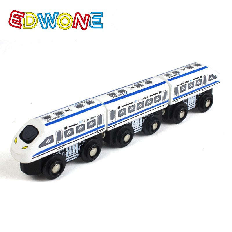 Small Train Toy Railcar Wooden Train Toy Compatible With Wooden Tracks