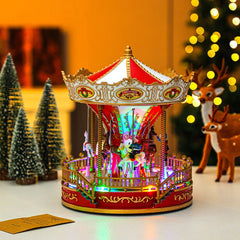 Xmas carousel ornaments, music box