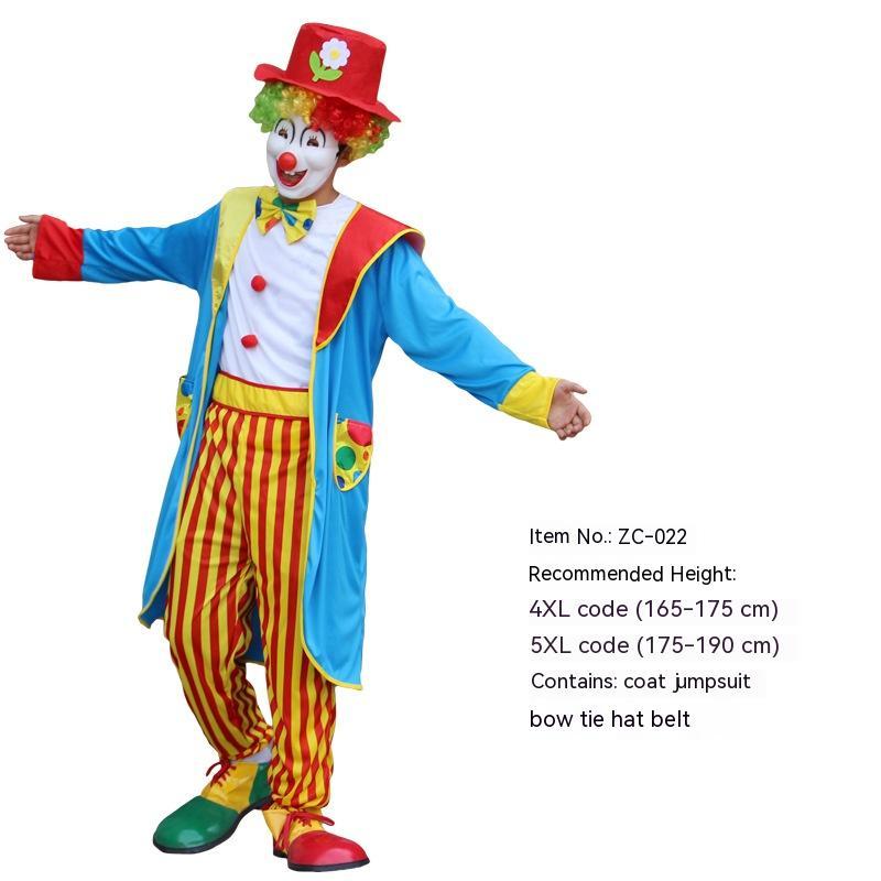 Halloween Adult And Children Clown Costume Stage Suit
