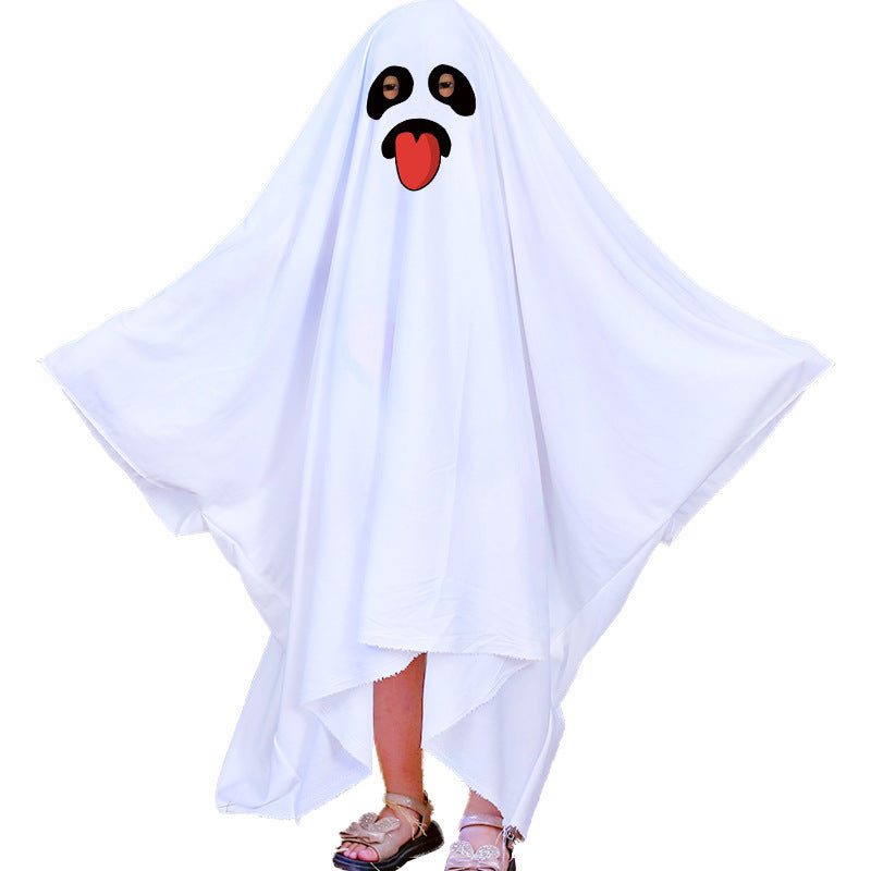 Halloween Party White Costume Ghost Cloak Robe