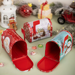 New Christmas decoration products, Christmas mailbox, tin box, gift box, candy box, gift box, ornament